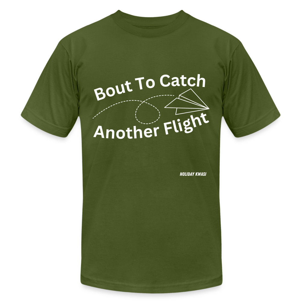 Another Flight Tee wht - olive