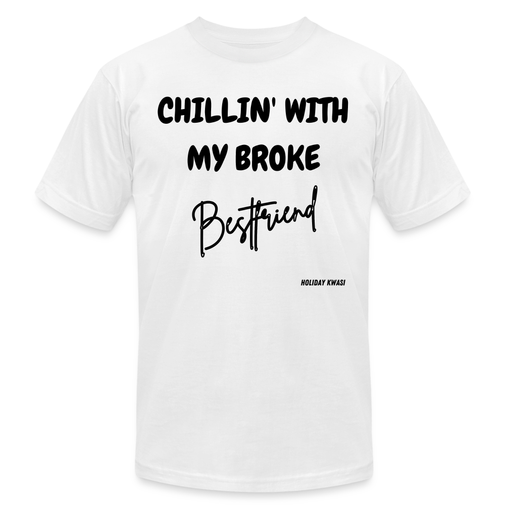 Broke Bestie Tee - white