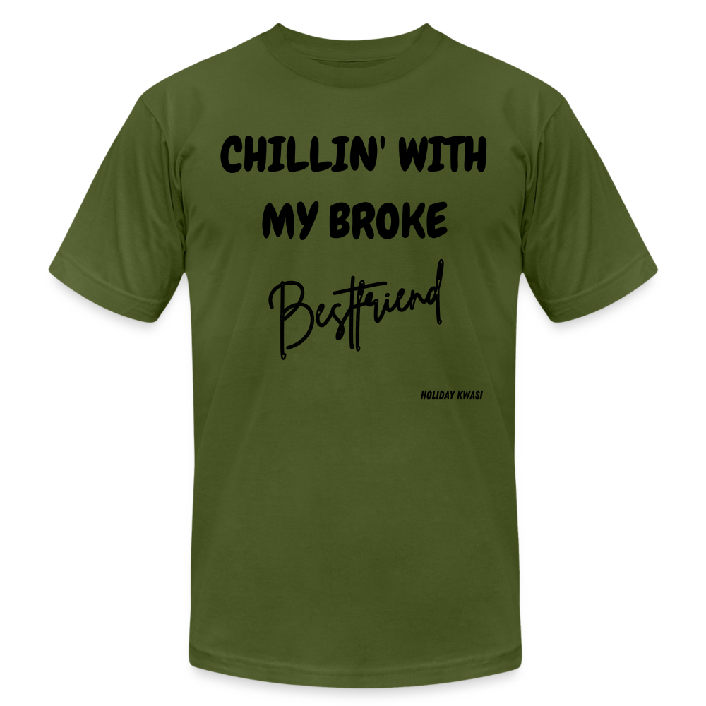 Broke Bestie Tee - olive