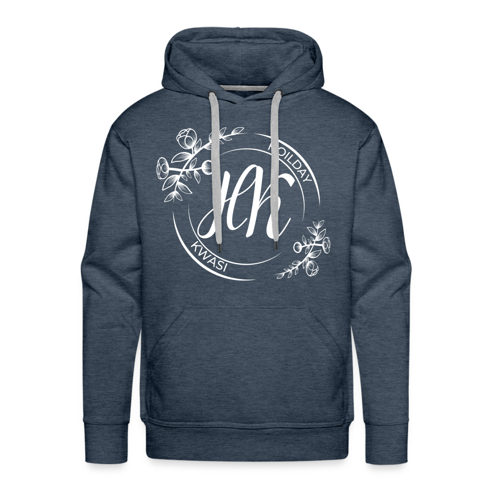 HK Classic Hoodie Wht - heather denim