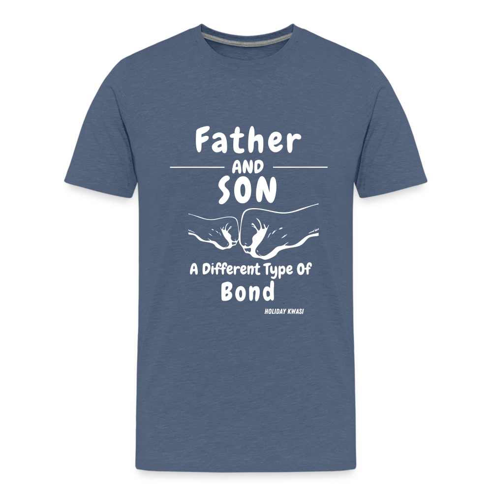 Father Son Kids' T-Shirt - heather blue