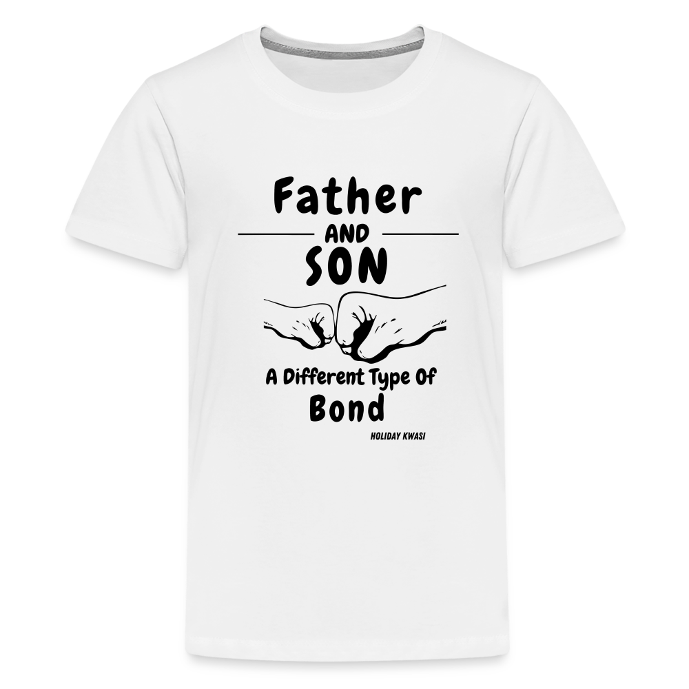 Father Son Kids' T-Shirt Blk - white