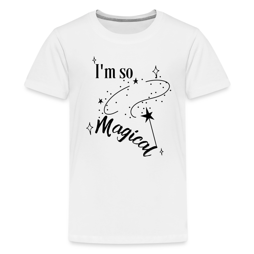 Magical, Girls T-Shirt - white