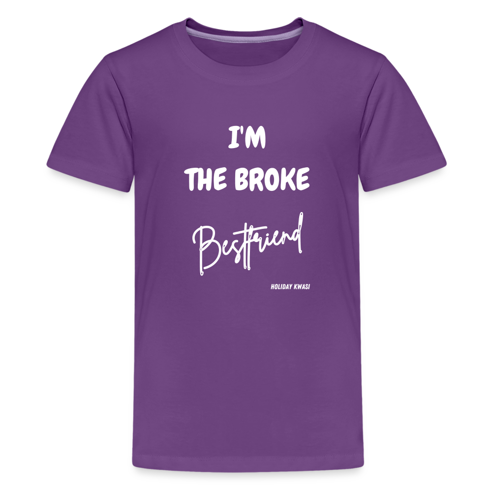 I'm Broke Kids' T-Shirt - purple