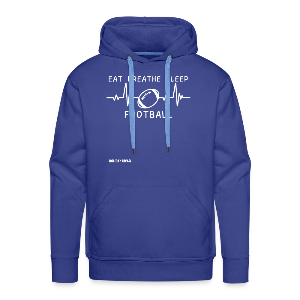 Football Hoodie - royal blue
