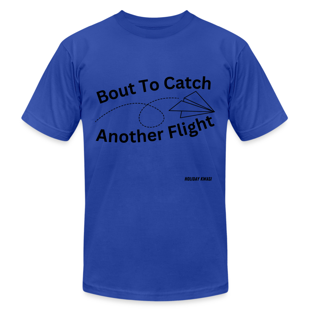 Another Flight Tee blk - royal blue