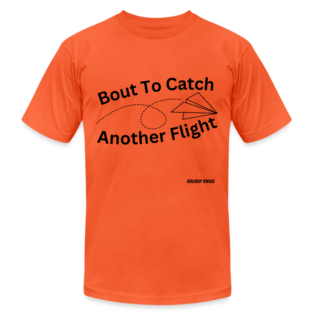 Another Flight Tee blk - orange