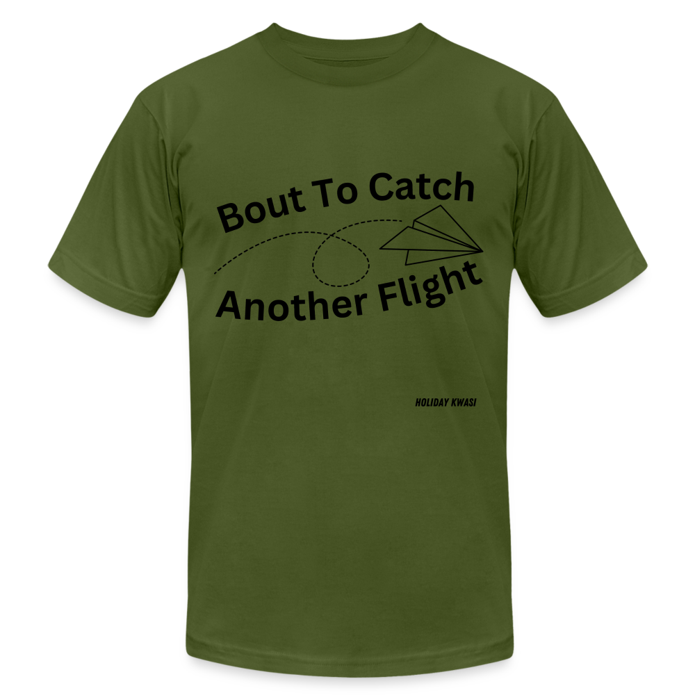 Another Flight Tee blk - olive