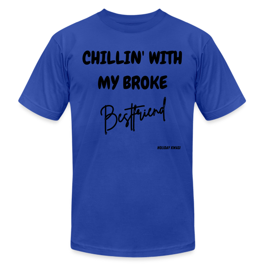 Broke Bestie Tee - royal blue