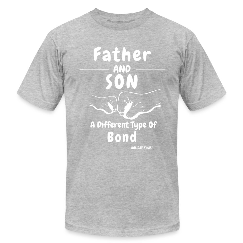 Father Son T-Shirt Wht - heather gray