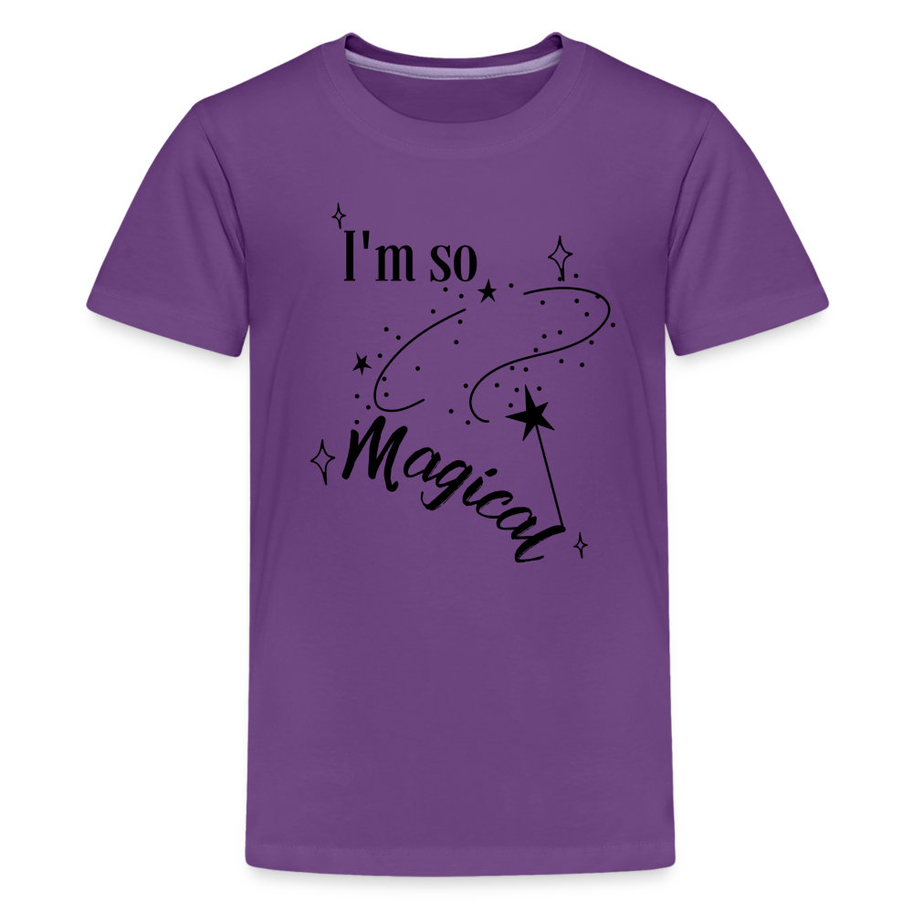 Magical, Girls T-Shirt - purple