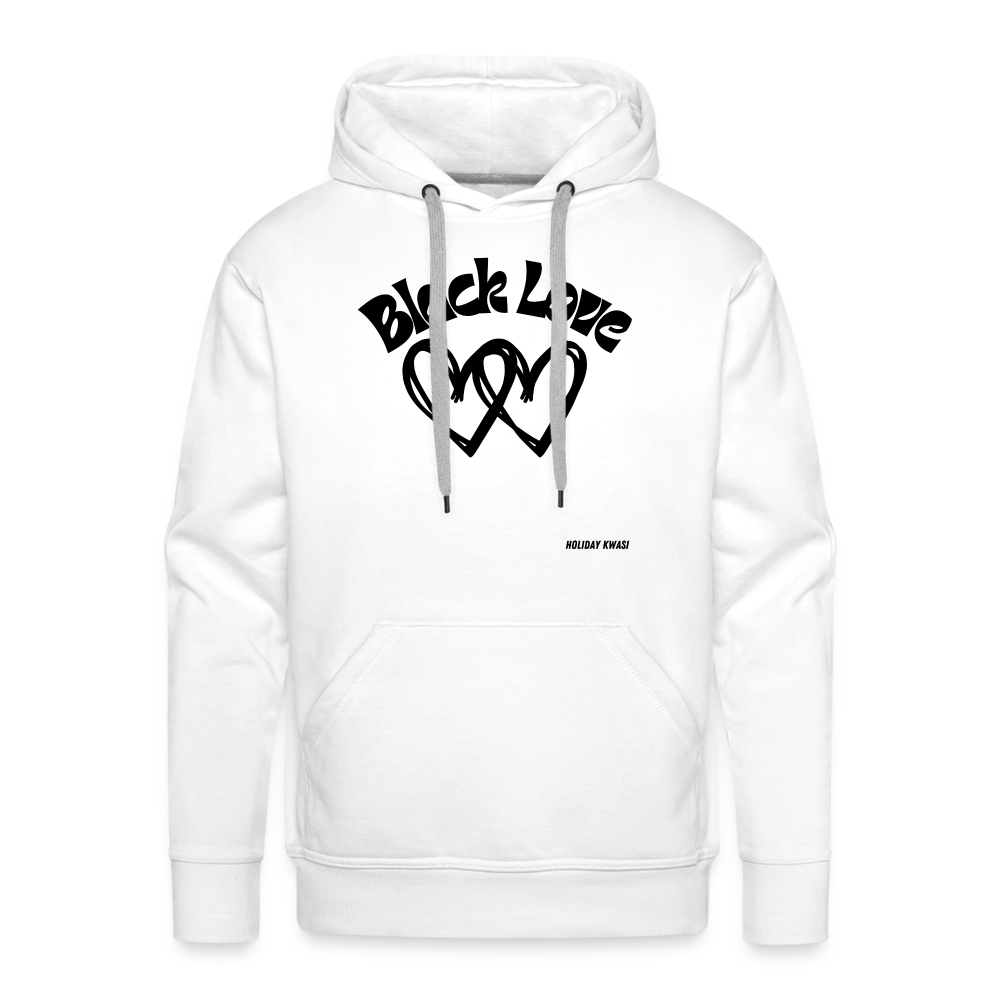 Black Love Hoodie - white