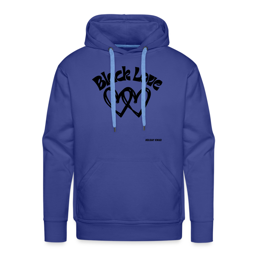 Black Love Hoodie - royal blue