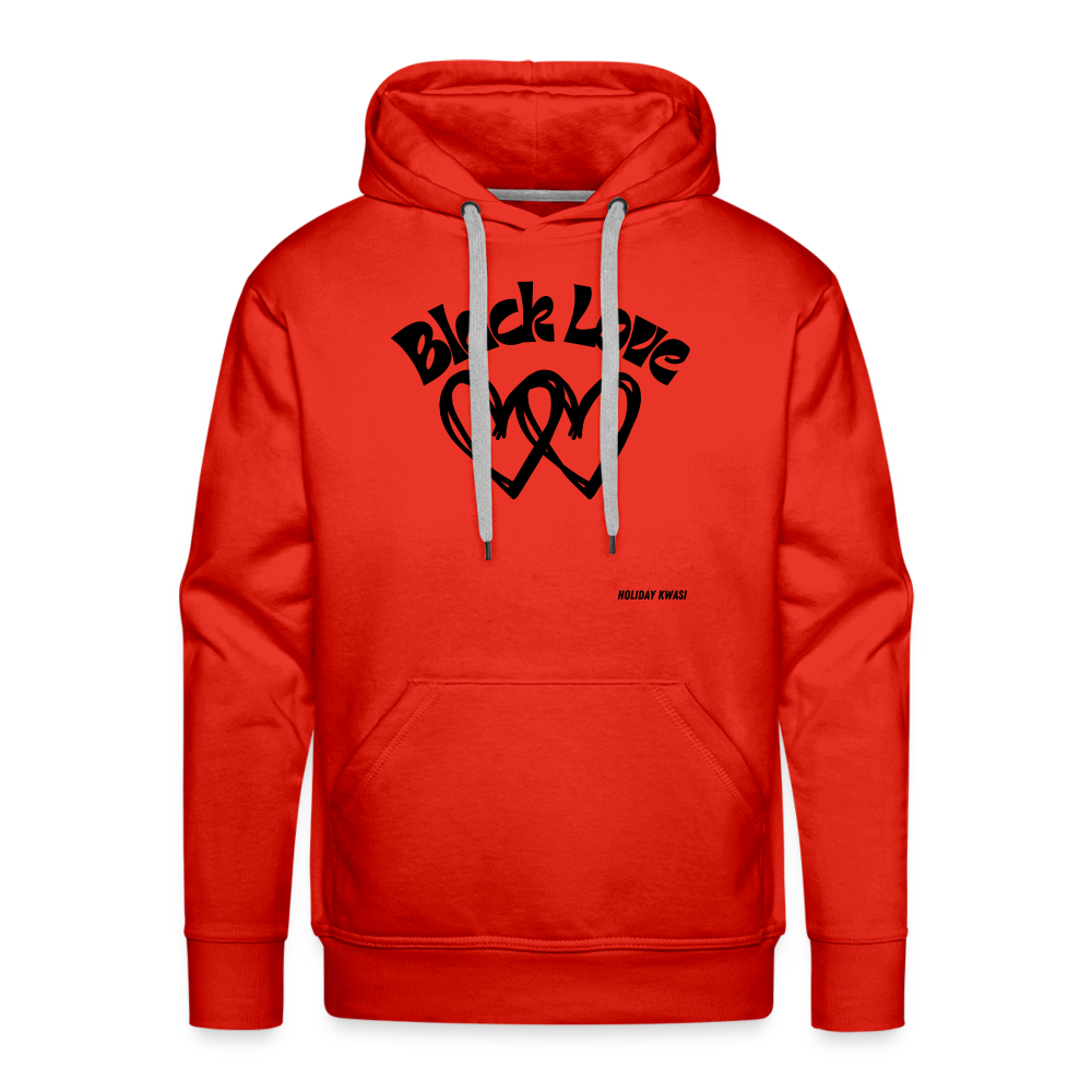 Black Love Hoodie - red