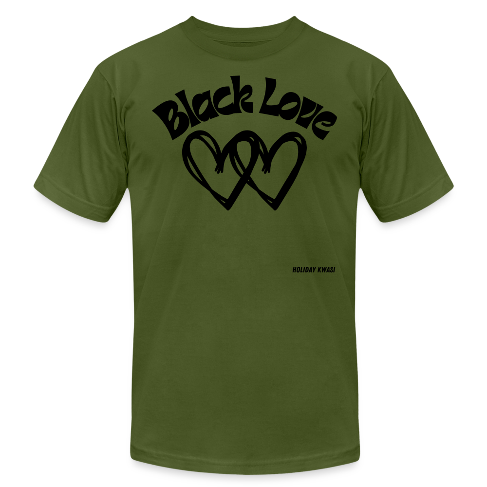 Black Love T-Shirt - olive