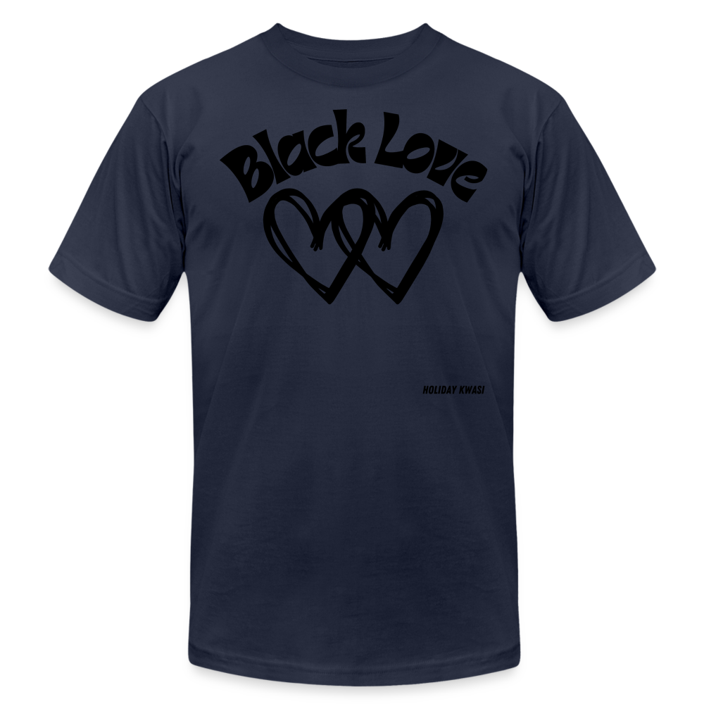 Black Love T-Shirt - navy